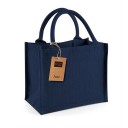 Parcels džutas soma, tumši zila, 26x14x22 cm